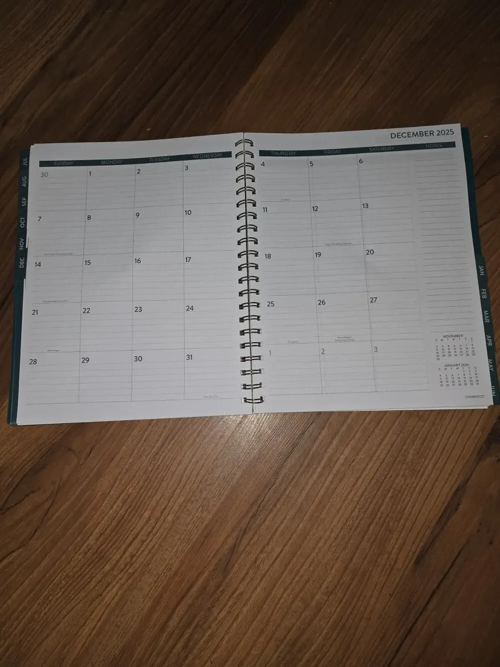 Cambridge Academic 2025-2026 W & M Planner Large (8.75